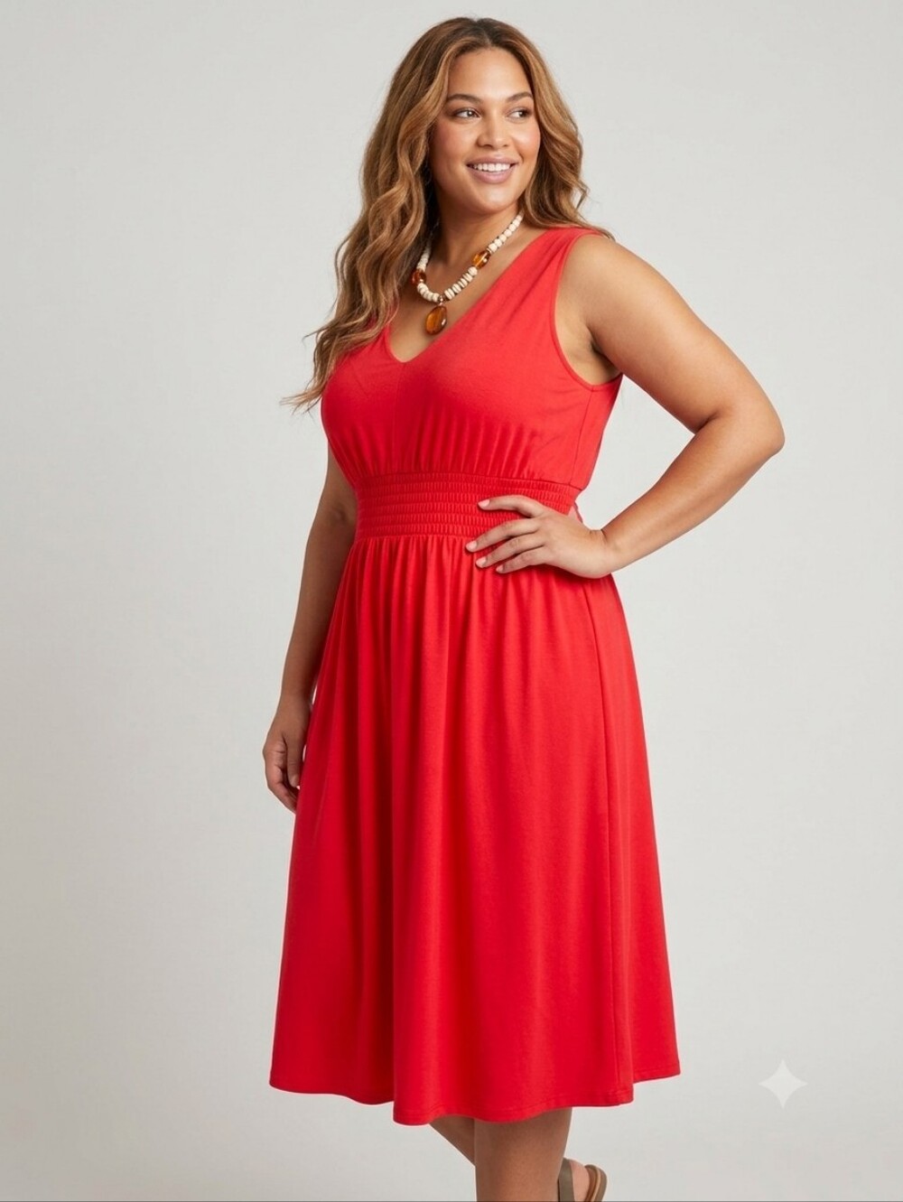 A.n.a. Plus Size Pink Halter Dress